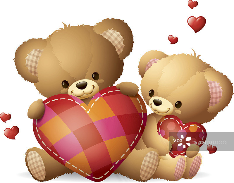 Teddys-Heart枕头图片素材