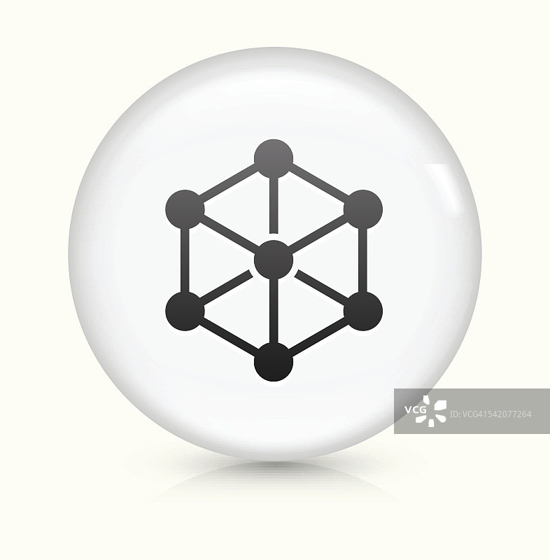 化学化合物图标上的白色圆形矢量按钮图片素材