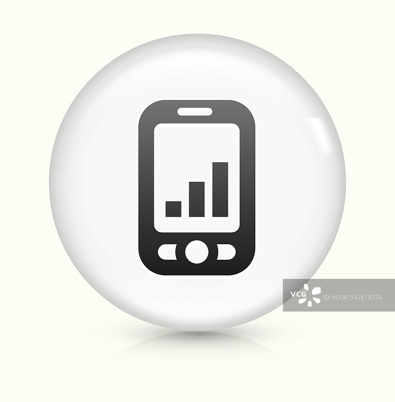 商务电话图标上的白色圆形矢量按钮图片素材