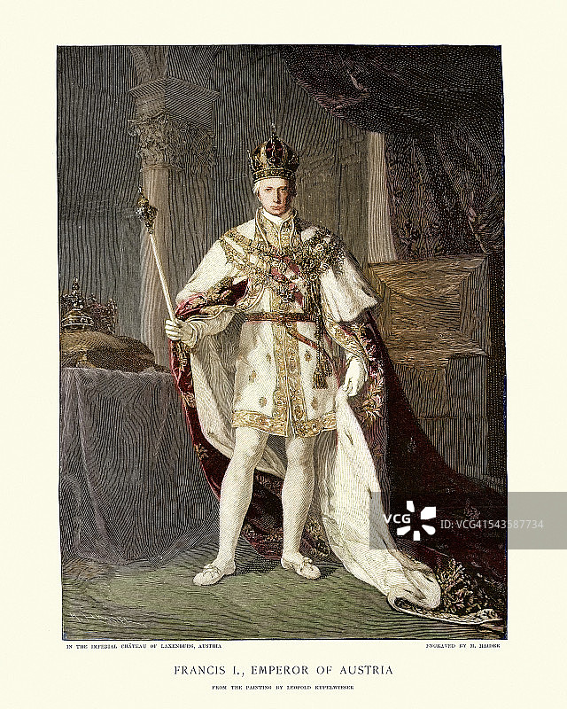 圣罗马皇帝弗朗西斯二世的肖像图片素材