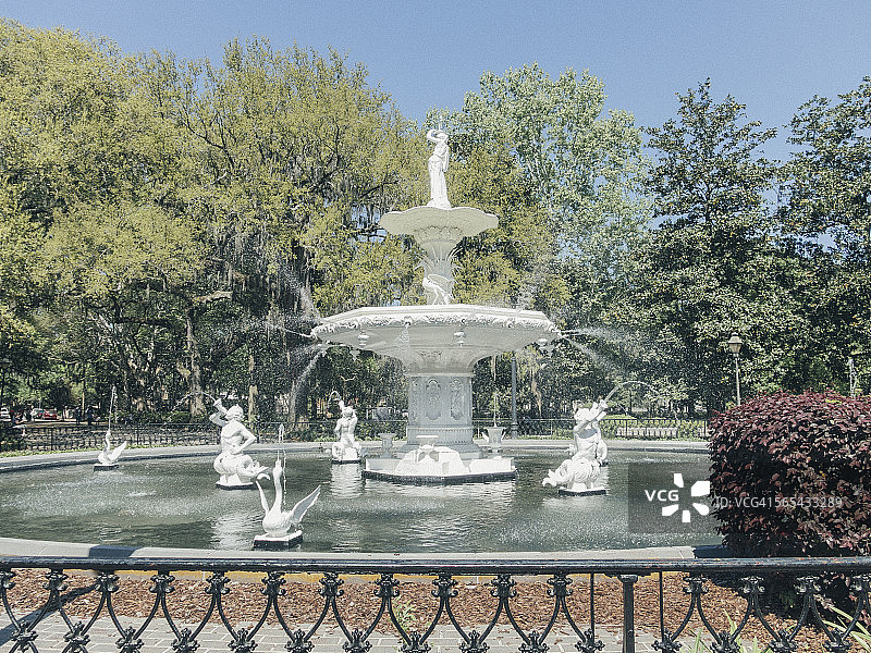 福赛斯公园的喷泉图片素材