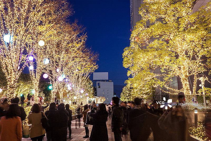 新宿南露台的圣诞节图片素材