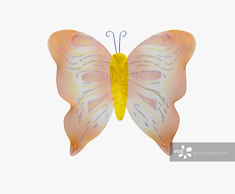 一对玩具蝴蝶的翅膀图片素材