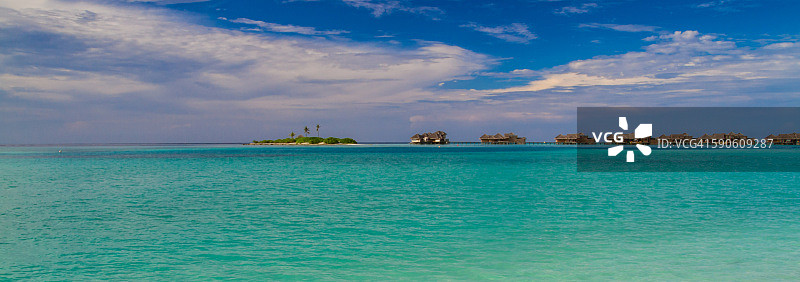 热带海滩马尔代夫图片素材