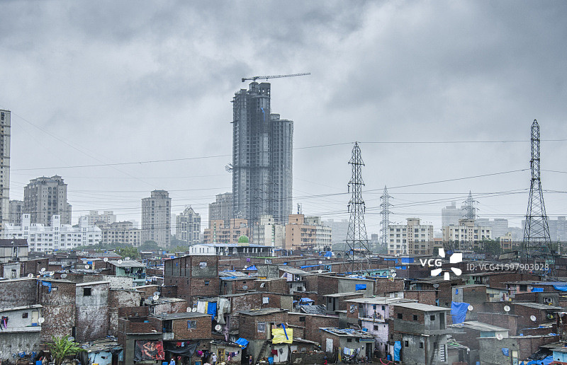 孟买贫民窟图片素材