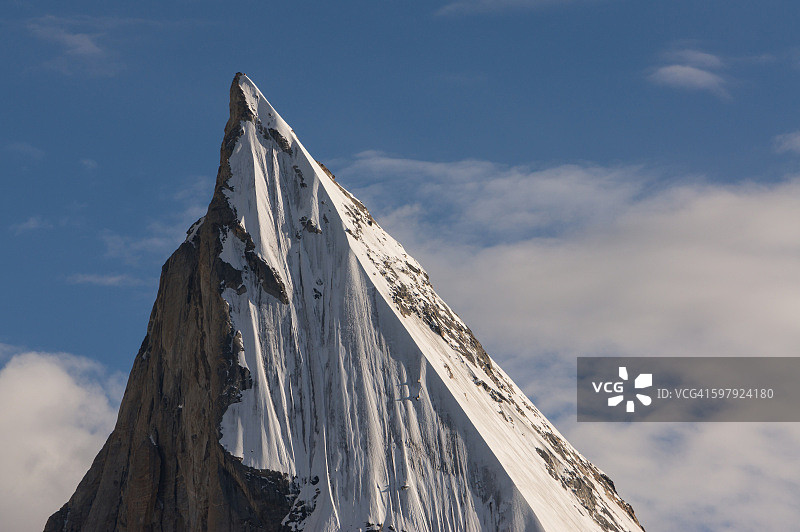 K2trek Khuspang营地的莱拉峰图片素材