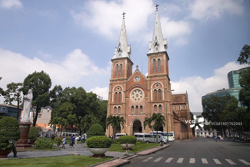 西贡圣母院。图片素材