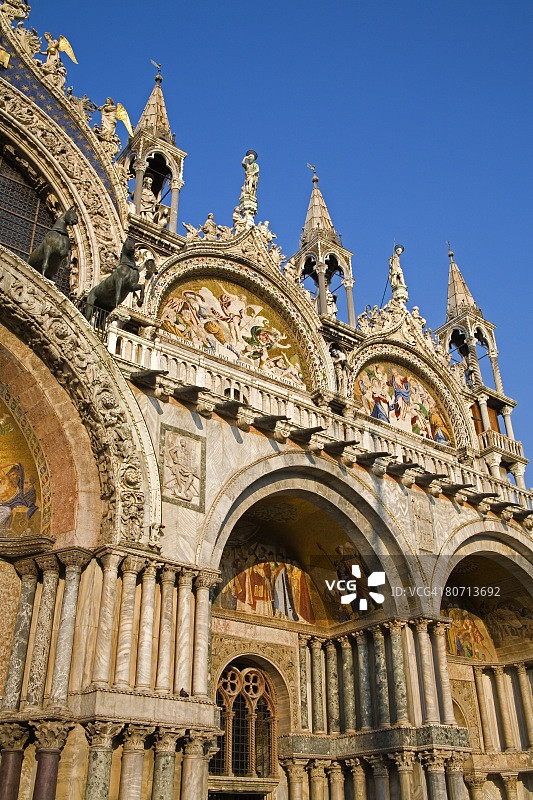 圣马可大教堂，圣马可广场，威尼斯，意大利图片素材