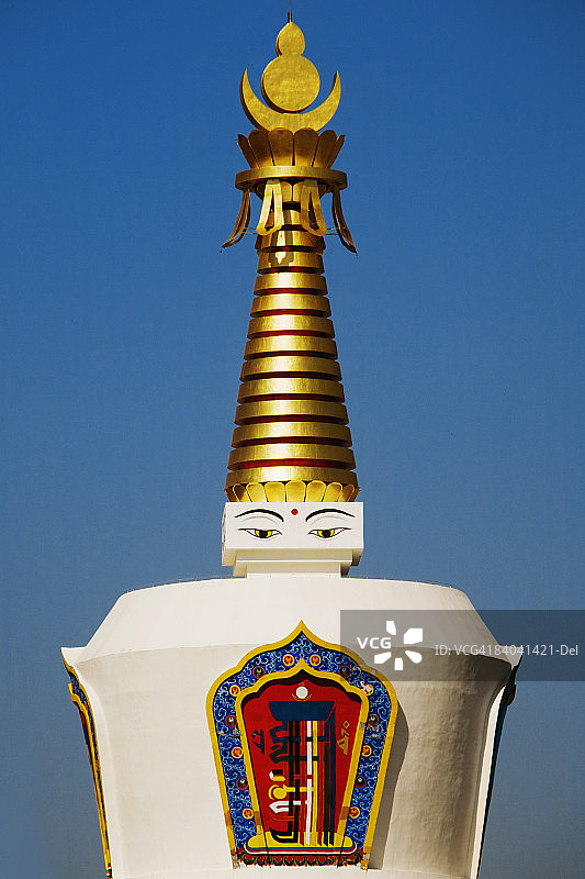 高塔截面视图，白塔，呼和浩特，内蒙古，中国图片素材