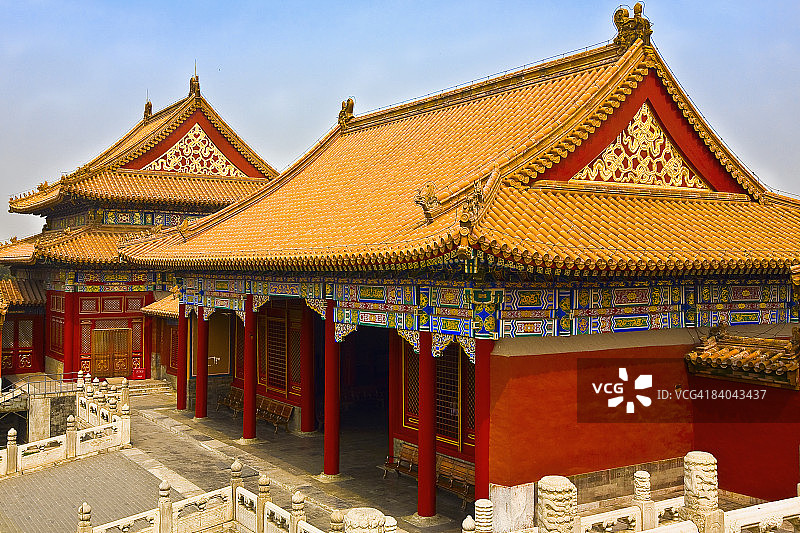 宫殿正面，紫禁城，北京，中国图片素材