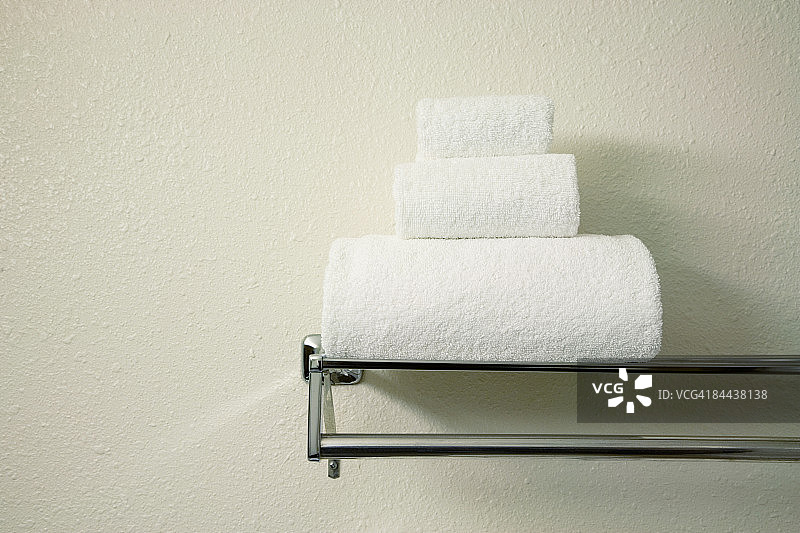 酒店浴室毛巾图片素材