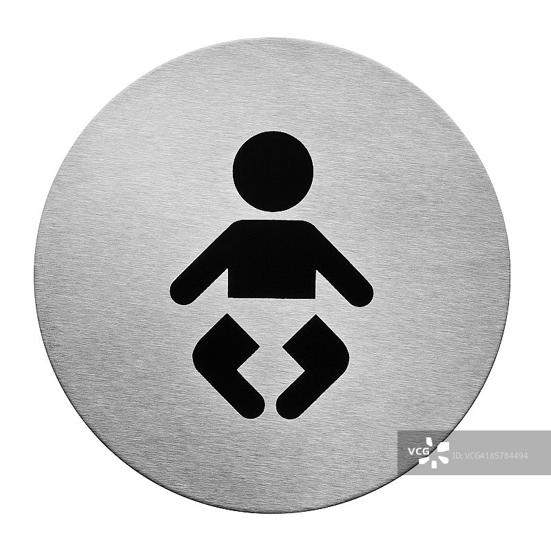 婴儿换尿布设备的门牌图片素材