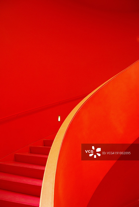 红色的楼梯图片素材