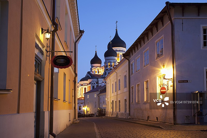 圣亚历山大涅夫斯基大教堂，塔林，爱沙尼亚，波罗的海国家，欧洲图片素材