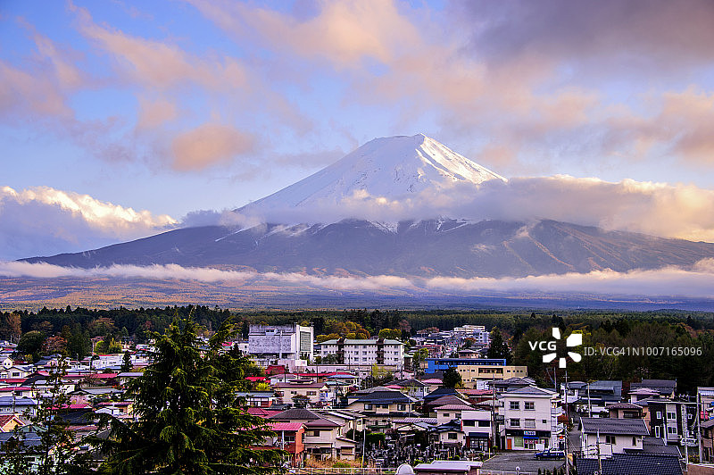 富士山和樱花图片素材