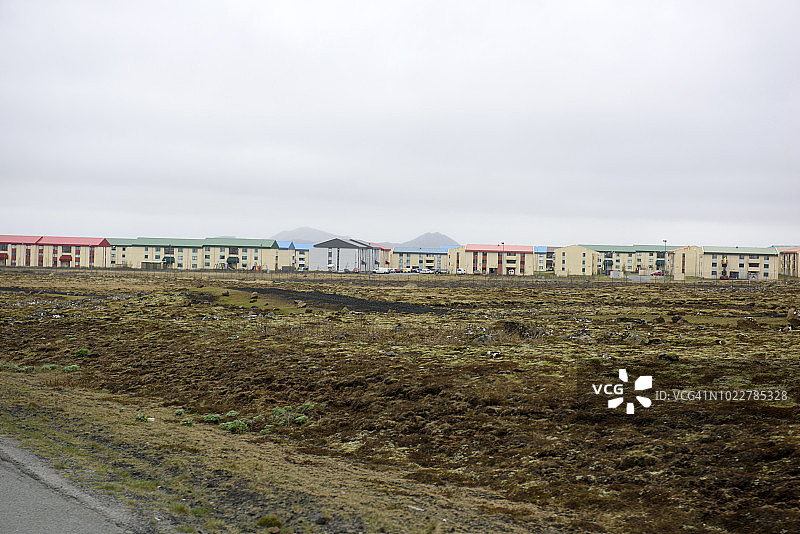 新的住宅建筑Keflavík，冰岛图片素材