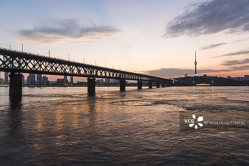 WuHanYangtze河大桥图片素材