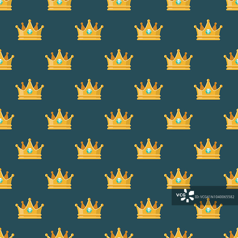 国王皇冠无缝模式图片素材