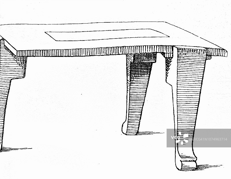 古典希腊，鼎式餐桌图片素材