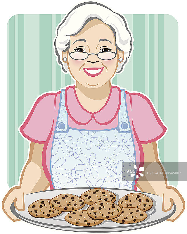 奶奶做的饼干图片素材