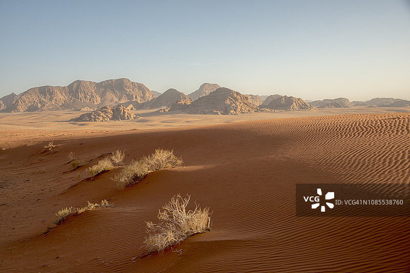 约旦的瓦迪拉姆沙漠图片素材