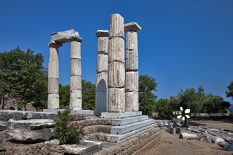 希腊萨摩斯拉基的众神圣殿图片素材