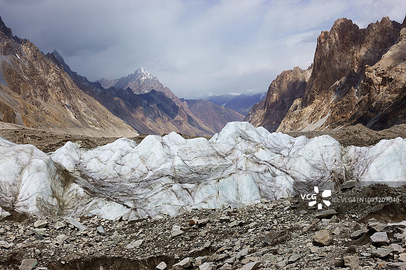 冰川和荒山图片素材