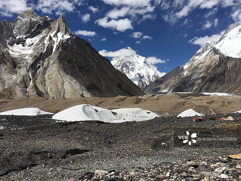 从大本营看到K2山图片素材