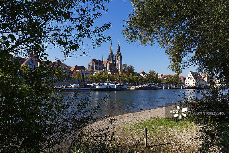 雷根斯堡大教堂与老城(巴伐利亚/德国)图片素材