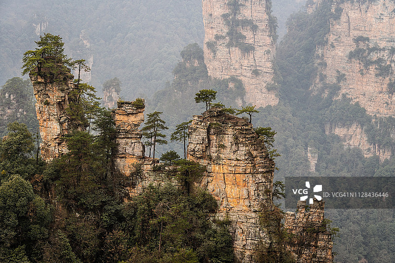 张家界是中国著名的山水图片素材