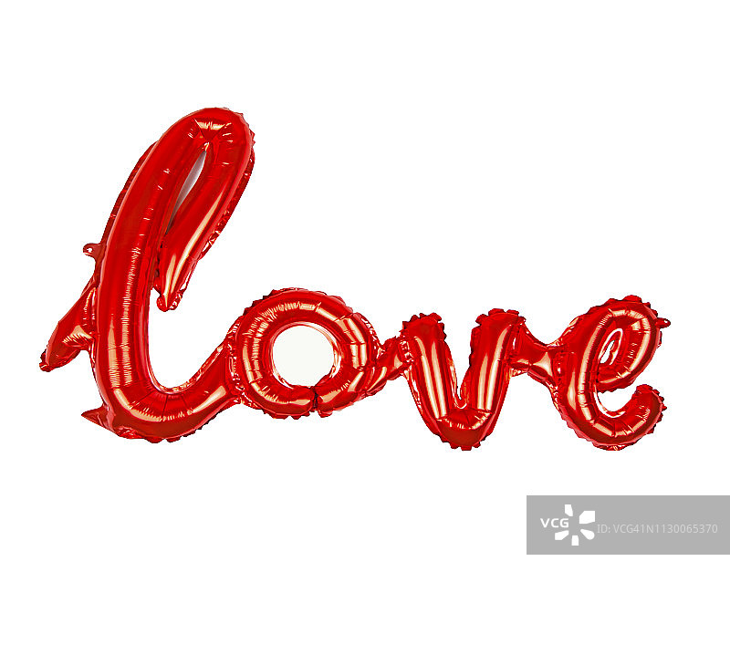 情人节装饰，红色的爱气球图片素材