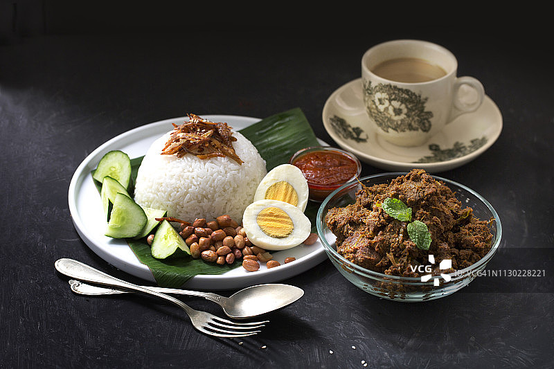 马来西亚菜“炒饭”。图片素材