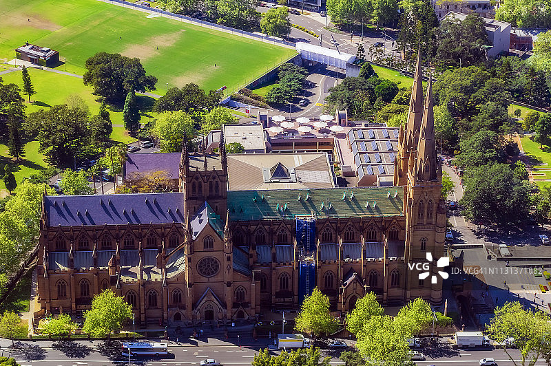 澳大利亚，新南威尔士州，悉尼，圣玛丽大教堂图片素材