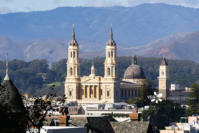 圣依纳爵教堂，旧金山，加利福尼亚图片素材