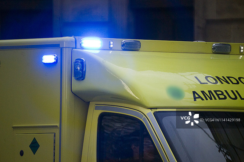 欧洲，英国，伦敦，2018:伦敦救护车服务图片素材