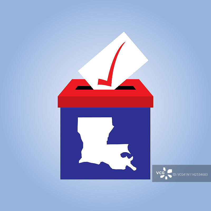 路易斯安那州投票箱图标图片素材