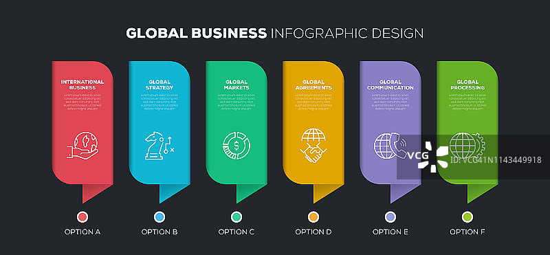 全球商业相关信息图表设计图片素材