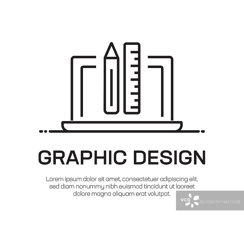 图形设计矢量线图标-简单的细线图标，优质的设计元素图片素材