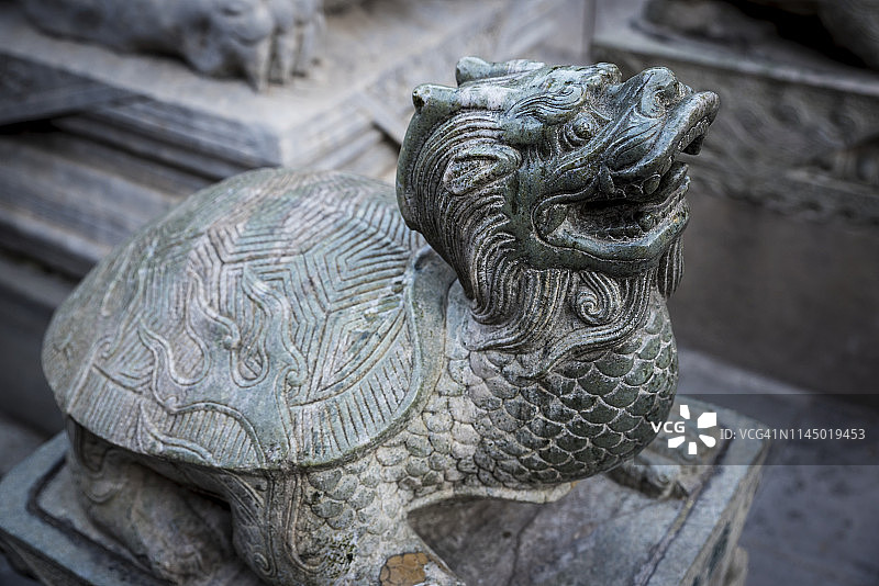 东城区雍和宫龙龟雕塑图片素材