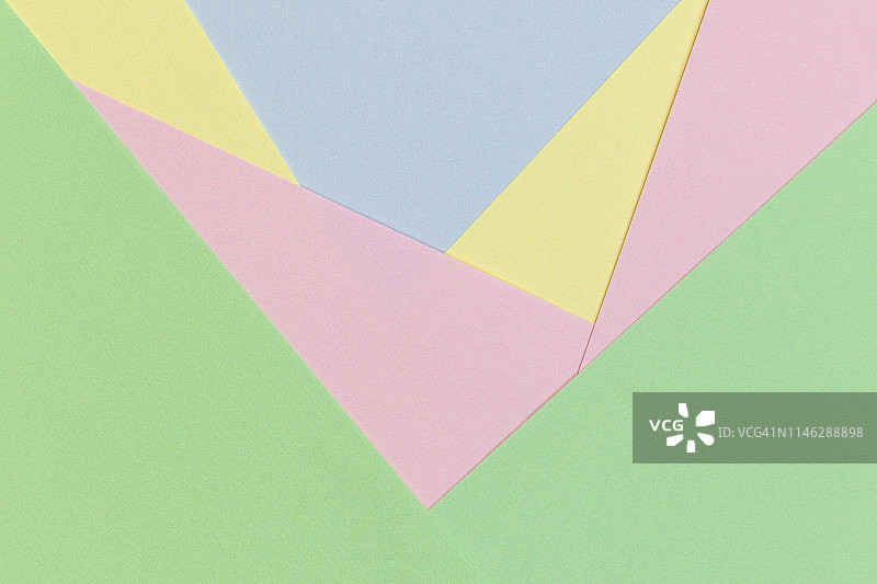 抽象的几何纸背景在轻粉彩色调图片素材