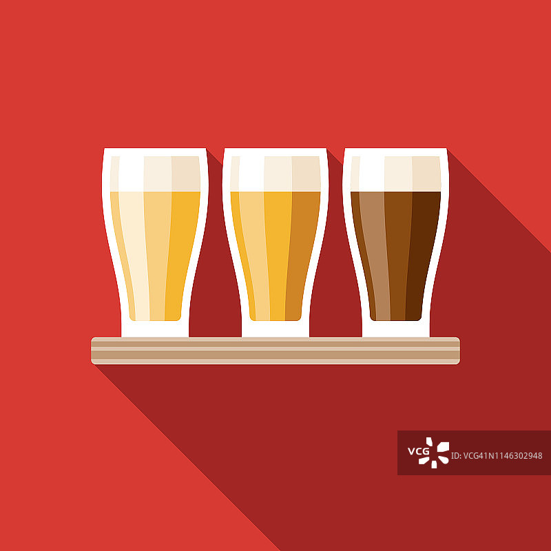 飞行啤酒平面设计图标图片素材