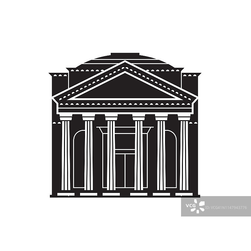 罗马万神殿图标图片素材