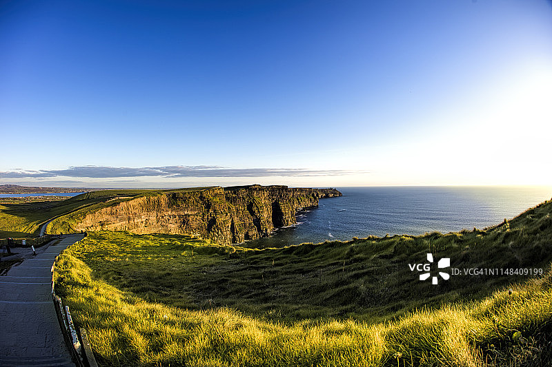 风景秀丽的悬崖莫赫，利斯坎，爱尔兰图片素材