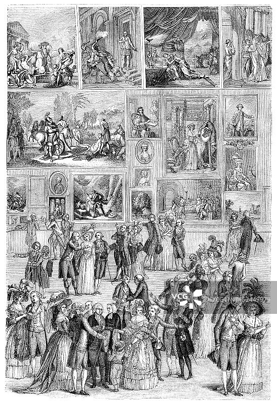 1787年在卢浮宫沙龙展出图片素材