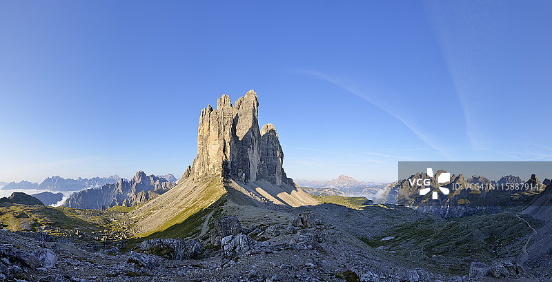 意大利，六十块白云石，拉瓦雷多丘，丘米自然公园，联合国教科文组织世界自然遗产图片素材
