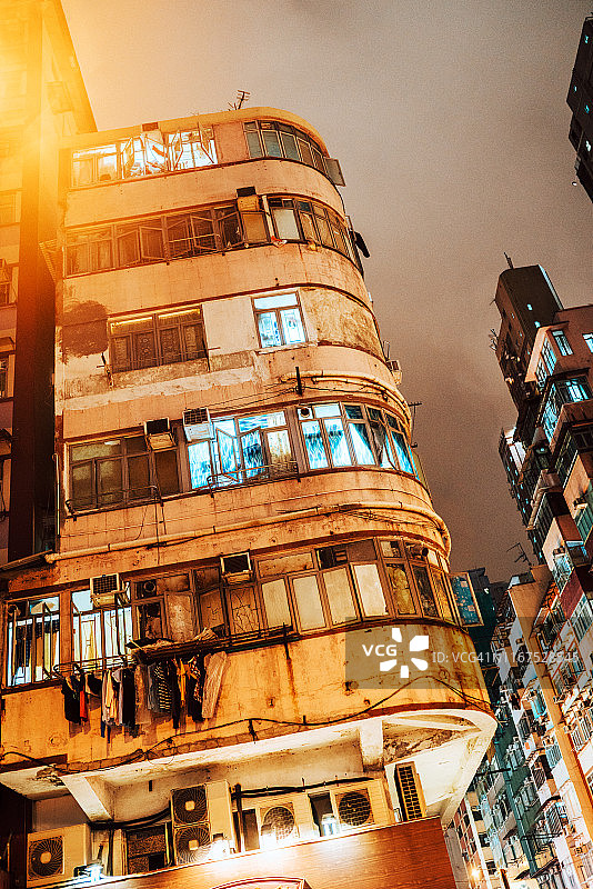 中国香港的公寓大楼图片素材