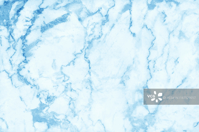 蓝色粉彩大理石纹理背景在自然图案高分辨率，瓷砖豪华石材地板无缝闪闪发光的内外。图片素材