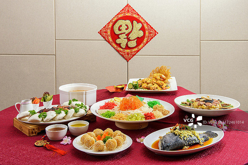 中国新年团圆饭图片素材