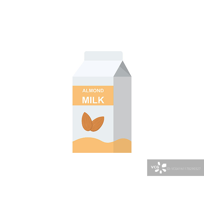 扁桃牛奶包风格图片素材
