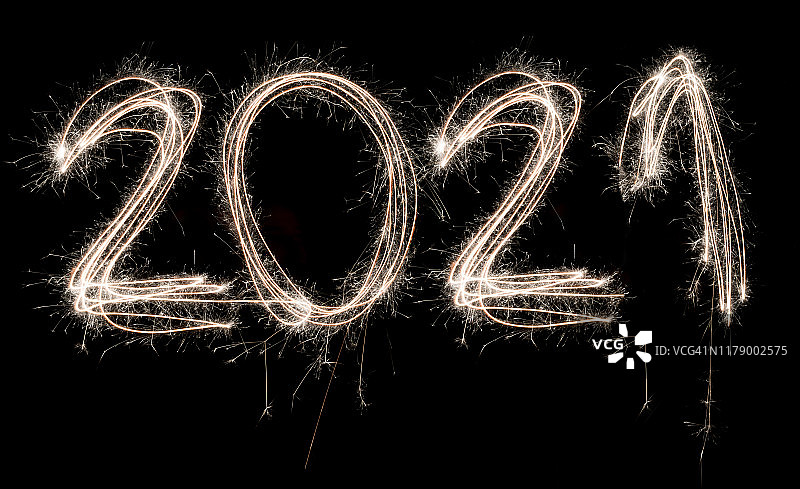 2021年新年快乐，闪亮图片素材